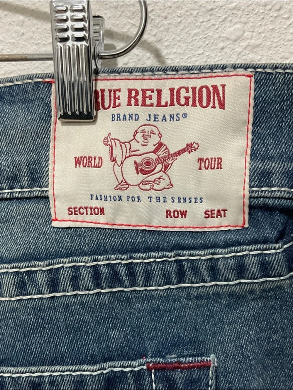 True Religion Big & Tall Men's Rocco Relaxed Skinny Dark Blue Jeans
